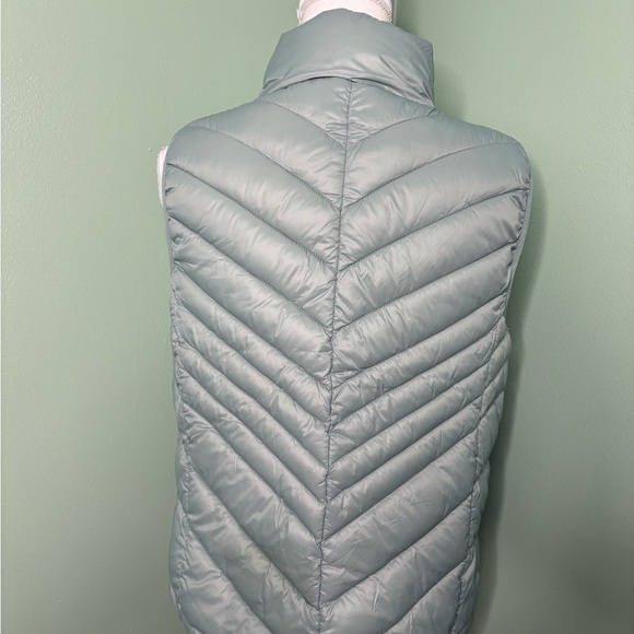 Love Tree Light Gray Puffer Vest Large Zipper Pockets - Picture 2 of 8